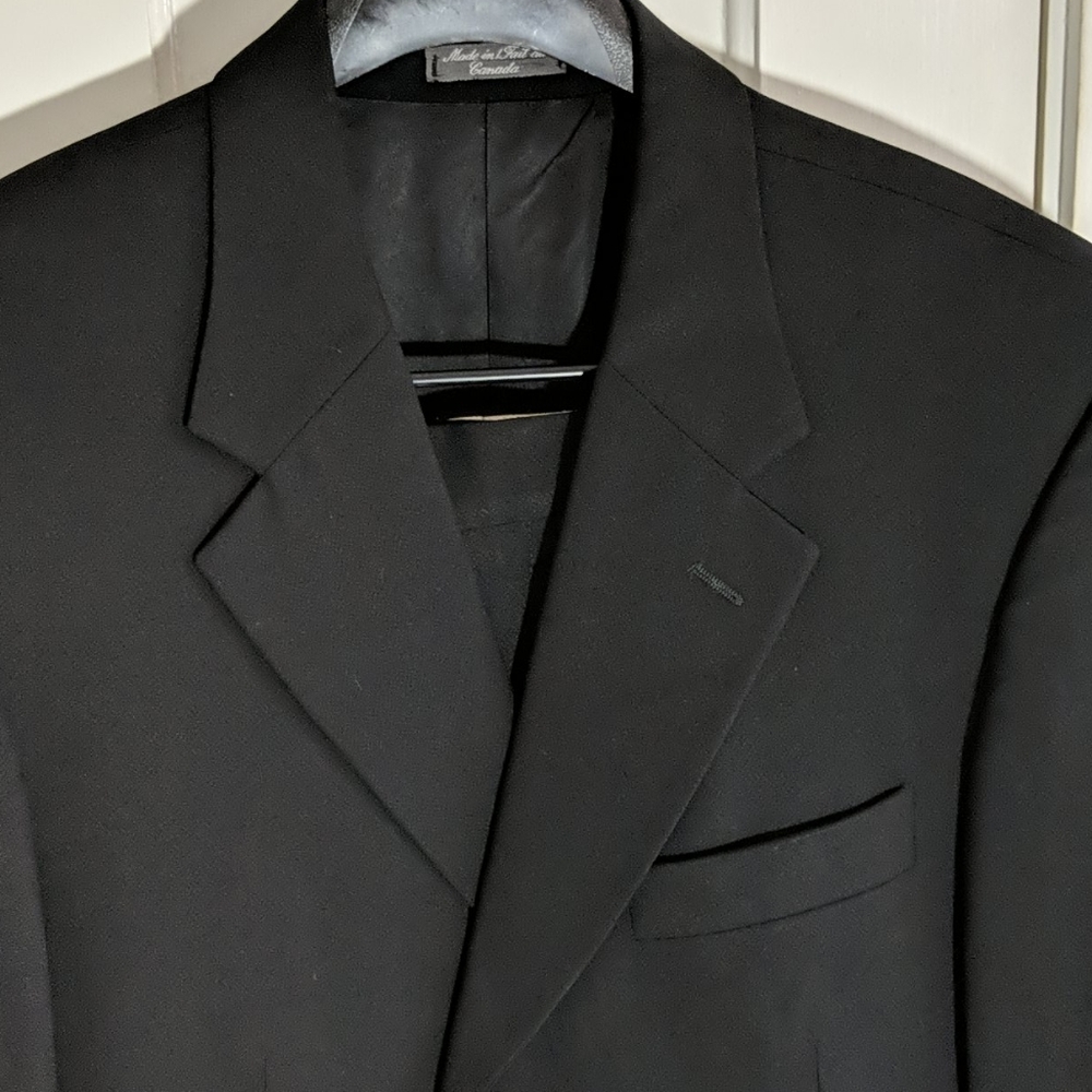 Biella for Britches of Georgetown black suit, 42R